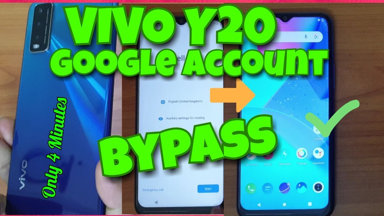 vivo y20 google account bypass new ways