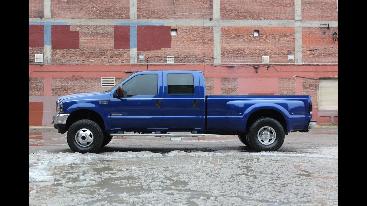 Ford F350 4x4 Lariat ZF6 DRW FX4 Sonic Blue, 2003 года выпуска, на 35-дюймовых дисках, продаётся ...