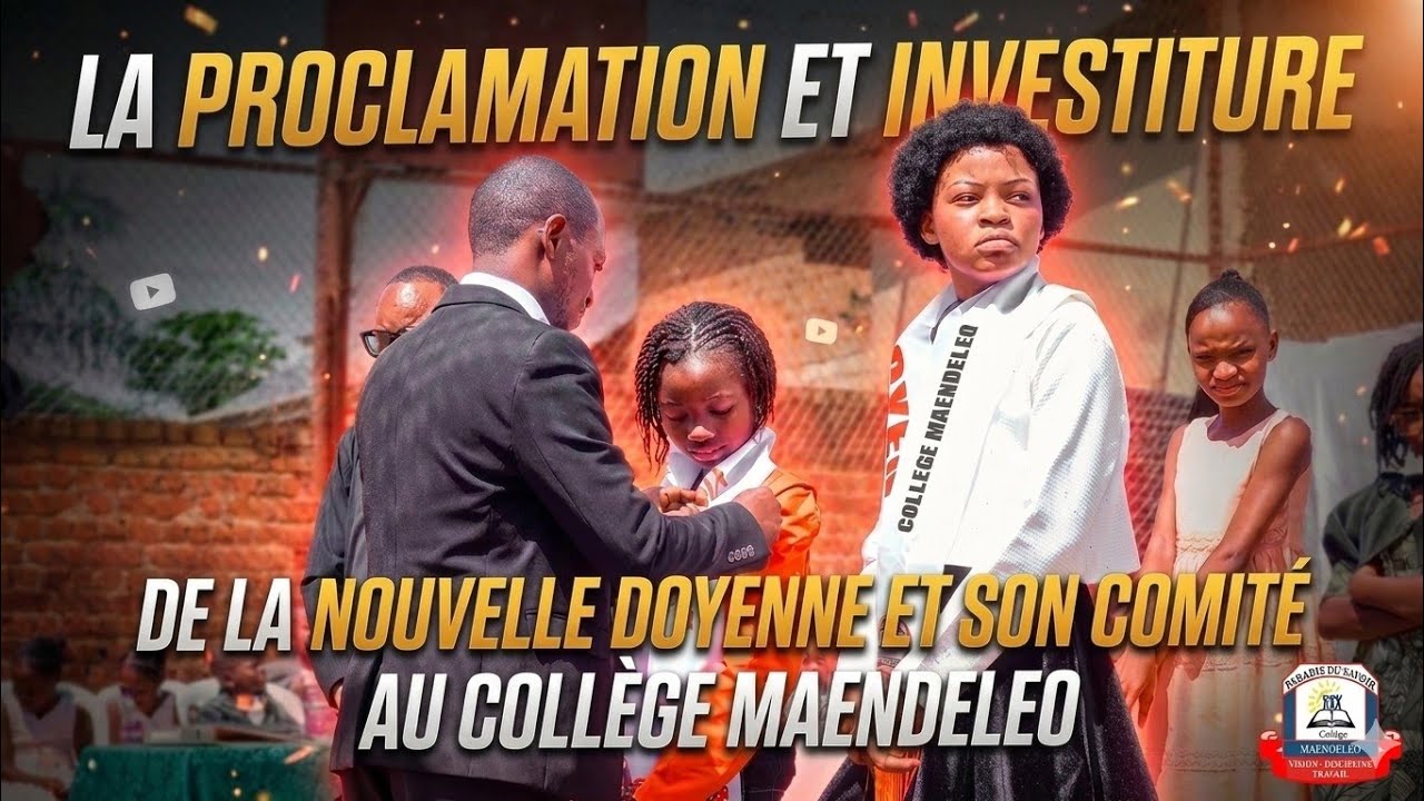 La proclamation et l'investiture de la nouvelle doyenne ainsi que son comité au collège Maendeleo