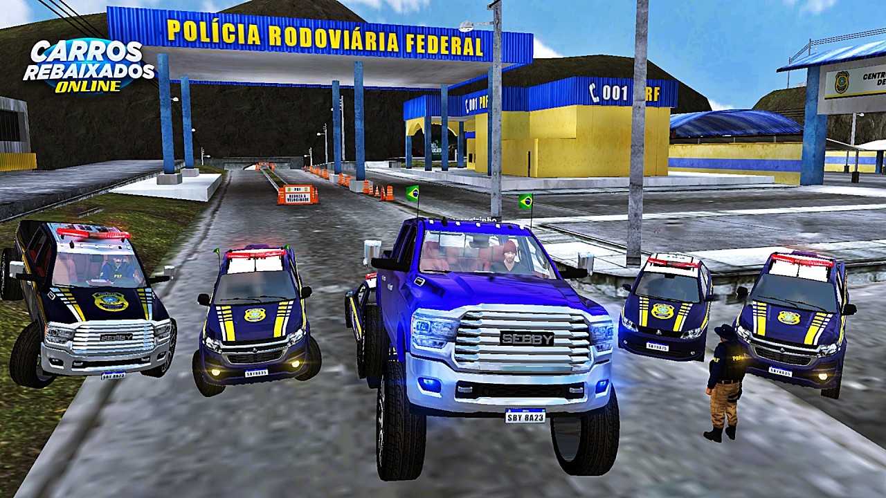 CARROS REBAIXADOS ONLINE | Passei em cima da blitz da PRF com a DODGE RAM !