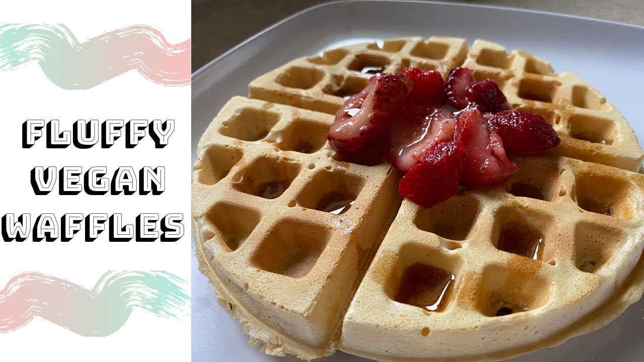 Homemade Fluffy Vegan Waffles