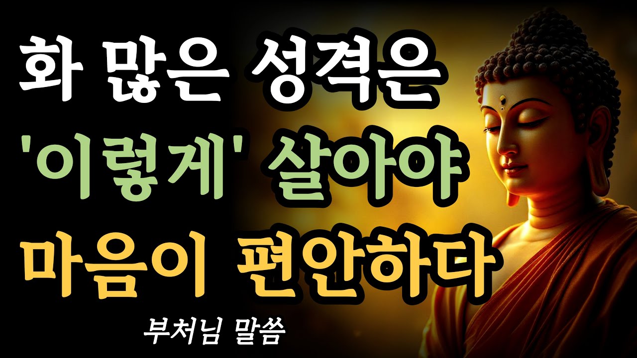 화가 많고 예민한 사람들도 마음 편안하게 살 수 있는 방법 I 분노로 가득찬 마음을 가라앉히는 방법 I 자면서 듣는 부처님 명언 I 인간관계 I 오디오북 I 삶의 지혜