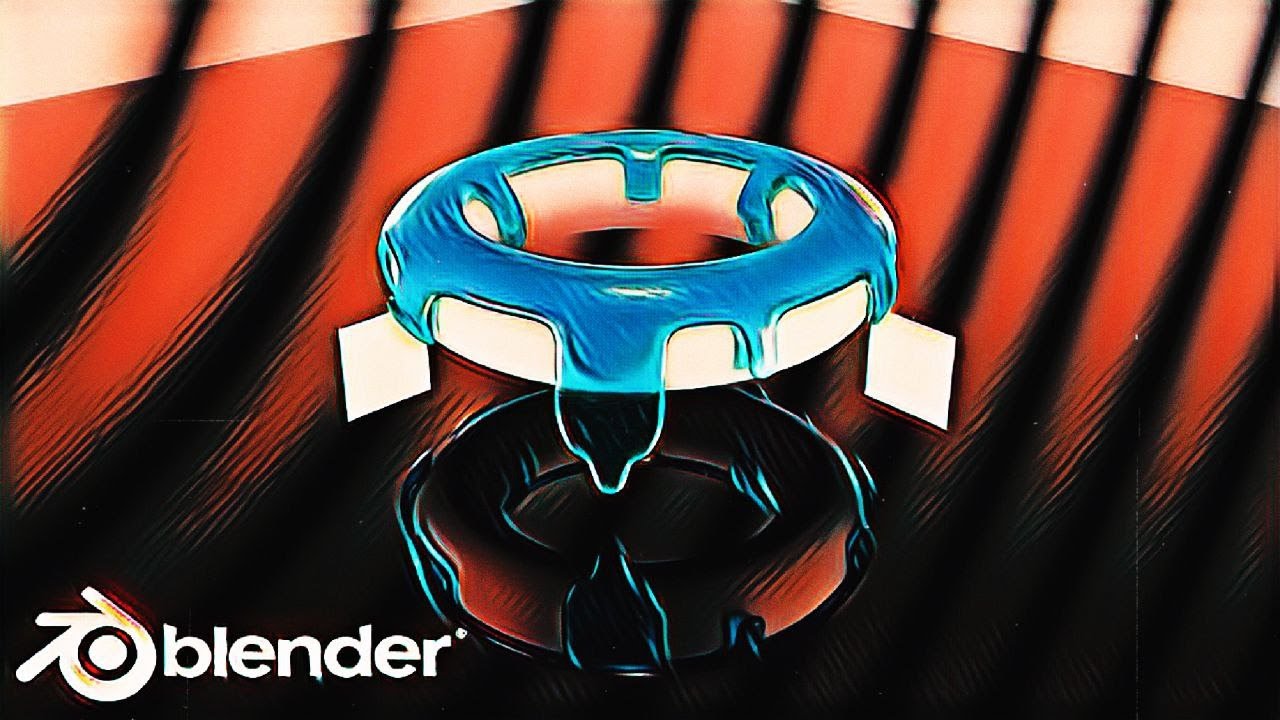 Procedural gel material in Blender