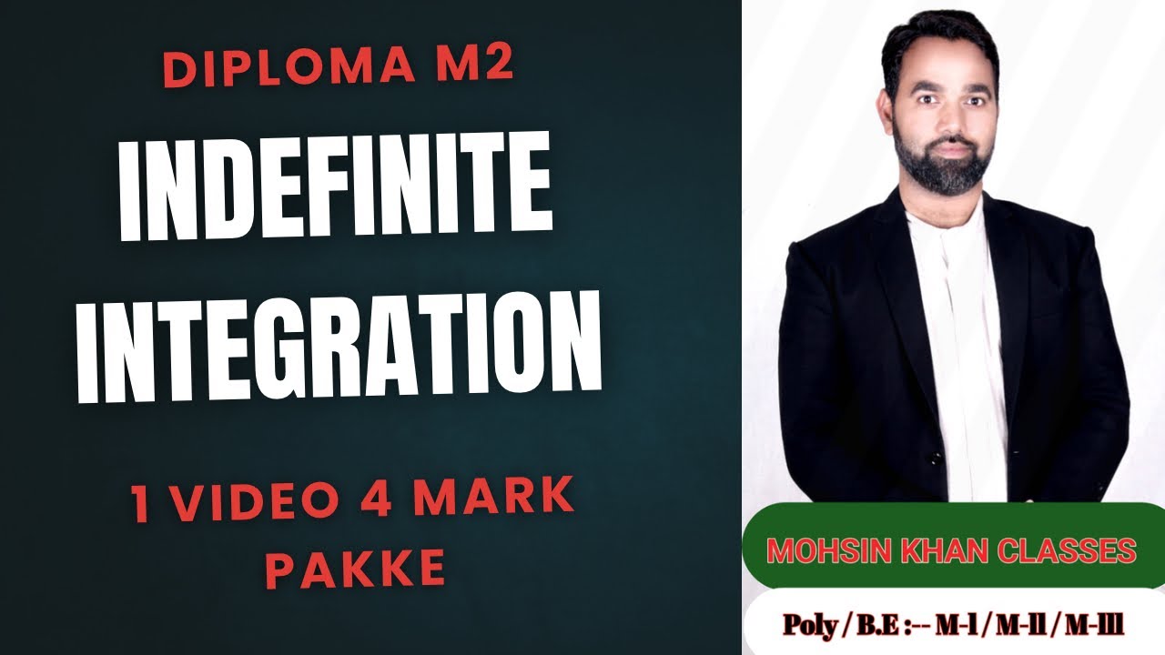 Indefinite Integration | Trigonometric Conversion | Diploma M2 | Poly M2 | Mohsin Khan Classes