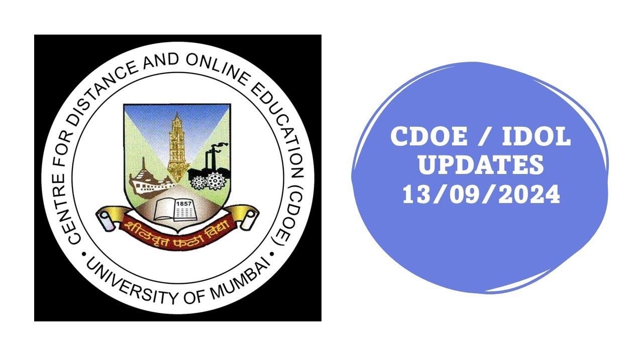 CDOE/IDOL UPDATES: 13 Sept 2024; Results Announced and Admission Date Extended.