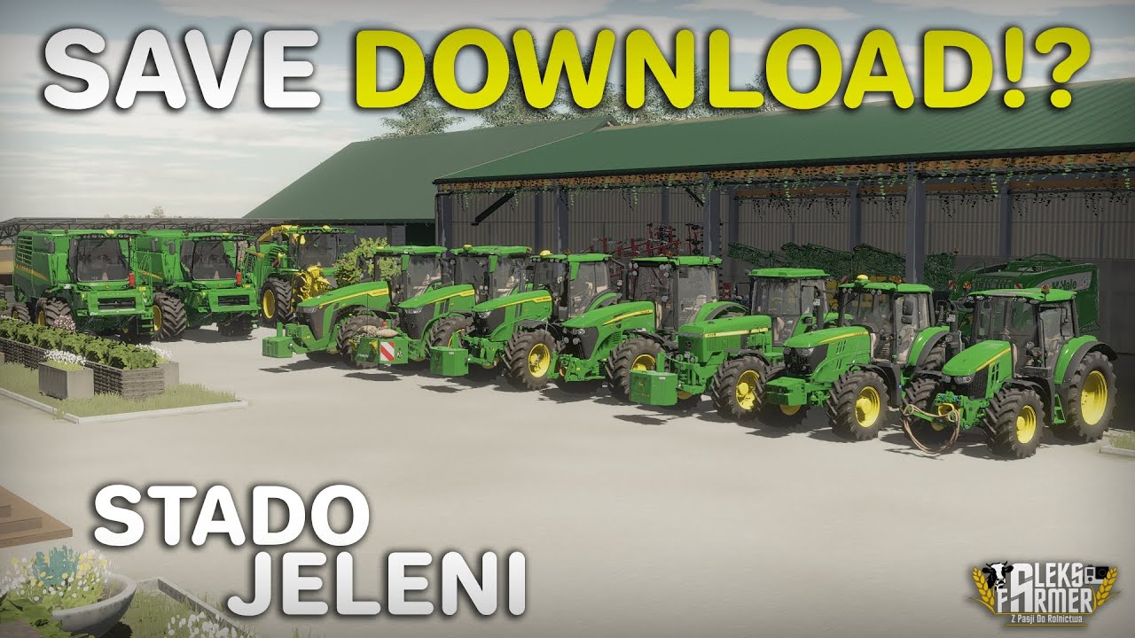 💚SAVE DOWNLOAD!😱OPIS💚 STADO JELENI💚🔥DUŻE GOSPODARSTWO 🤔👨‍🌾 AF 💪FS22