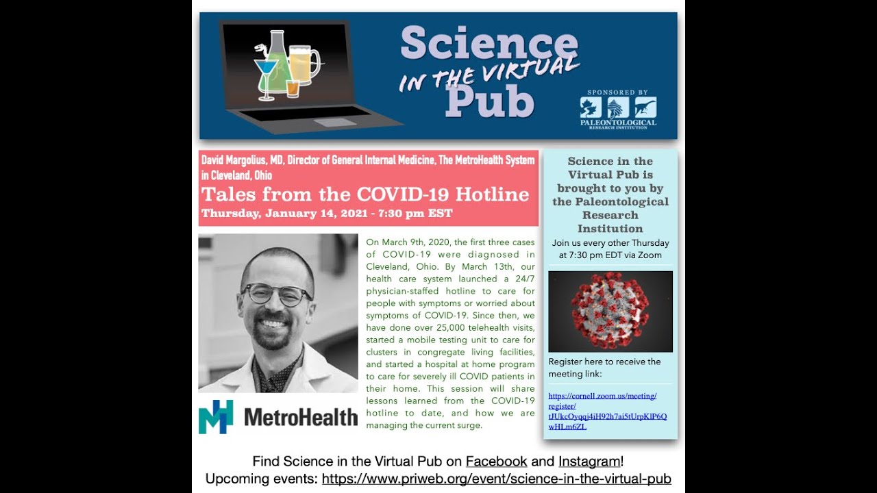 Tales from the COVID-19 Hotline on Science in the Virtual Pub