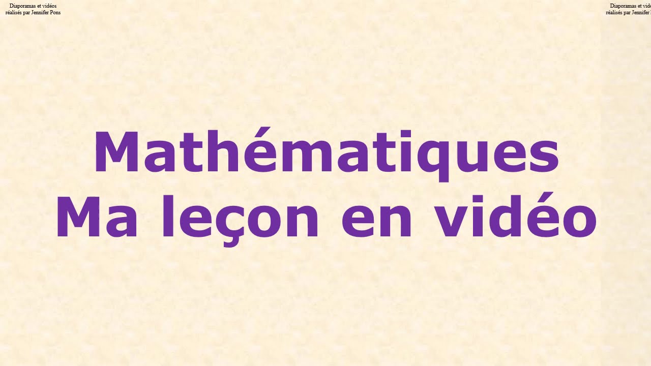 Vocabulaire des opérations