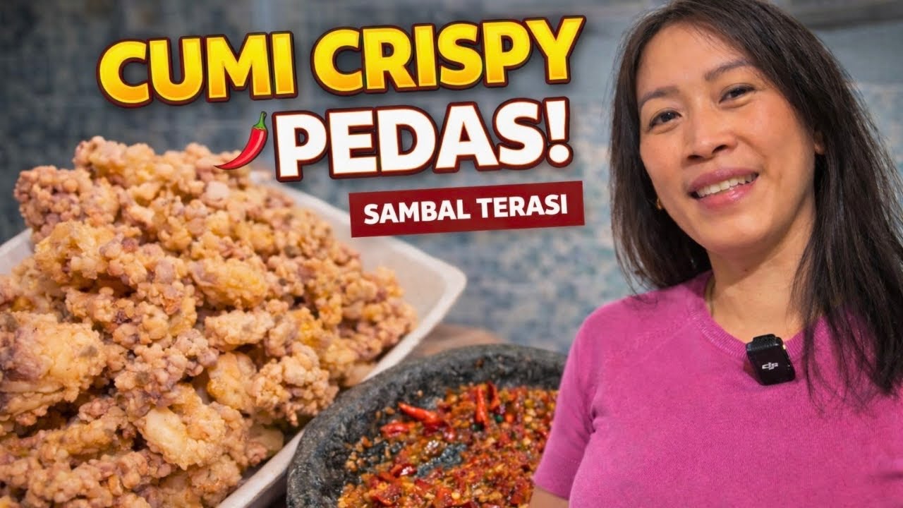 Cumi Goreng Tepung Crispy Pedas + Sambal Terasi Mentah | Masakan Rumahan Enak😍