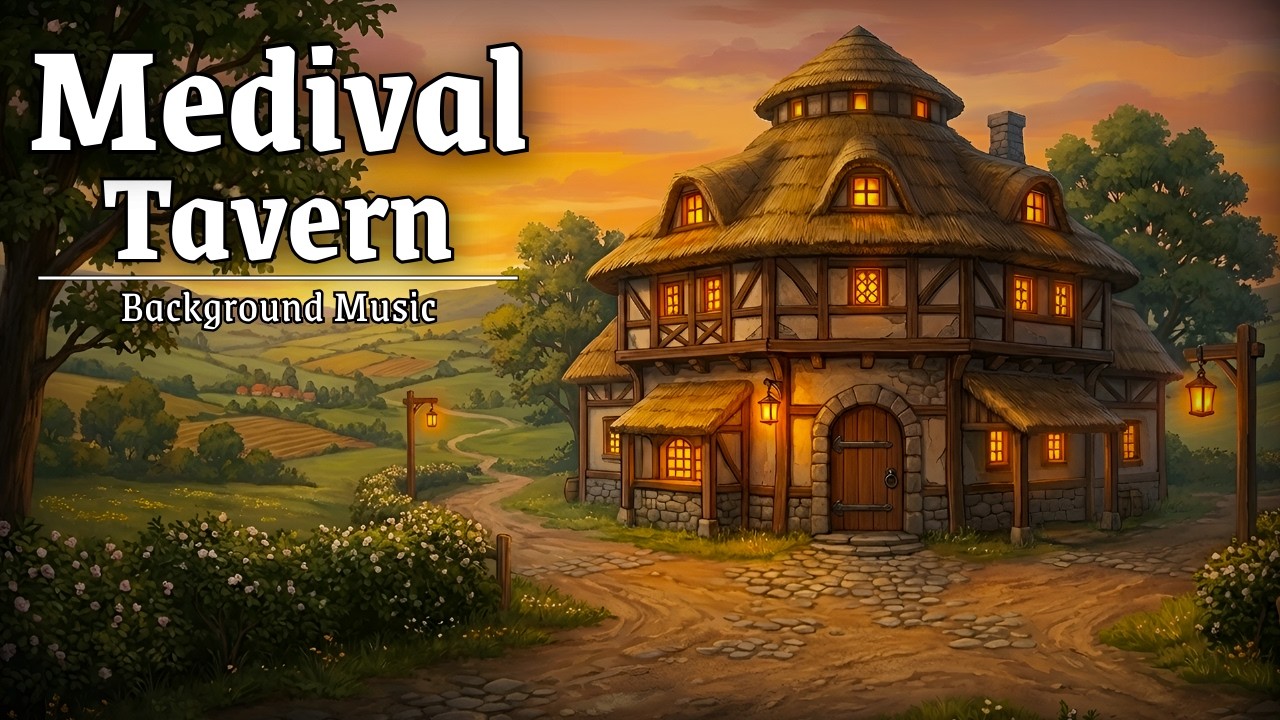 Medieval Tavern Background Music | Cheerful Bard Music & Tavern Energy