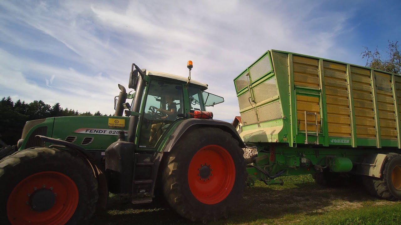Lohnunterhemen Peter Kircher bei der Maisernte 2018. Im Einsatz: Der neue Claas Jaguar 860 Shredlage