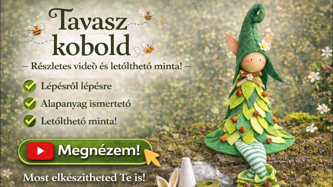 Tavaszkobold #sewing #tutorial 