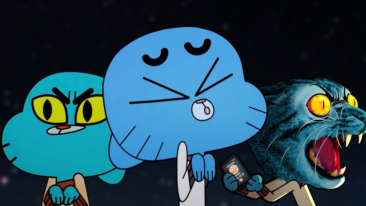 Gumball acting like a cat for just over 2 minutes