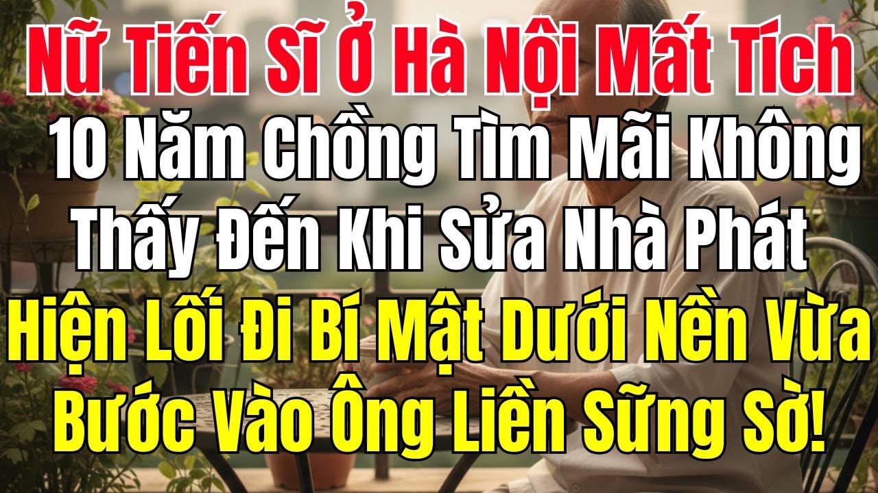 Nữ Tiến Sĩ Ở Hà Nội Mất Tích 10 Năm Chồng Tìm Mãi Không Thấy Đến Khi Sửa Nhà Phát Hiện Lối Đi Bí Mật