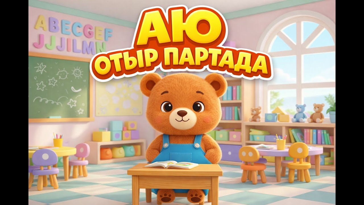АЮ ОТЫР ПАРТАДА🧸Көңілді балалар әні мен биі |YouTube Kids #қазақша #ЕРТЕГІ #АЮОТЫРПАРТАДА @BALATANYM