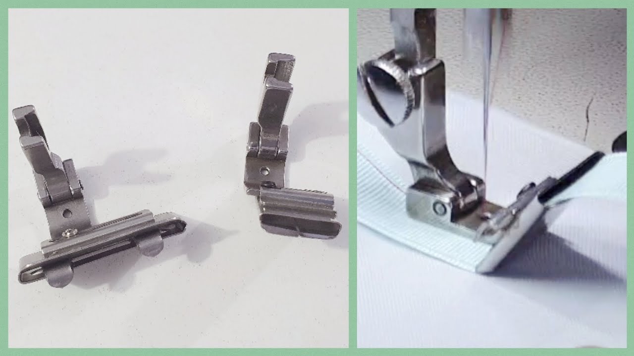 Prensatelas para coser listón y cintas. (Solo maquina para recta industrial)