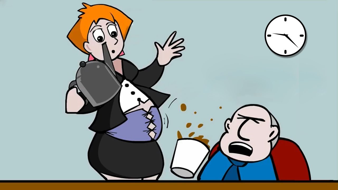Sarah the Chubby Secretary - Funny Animation
