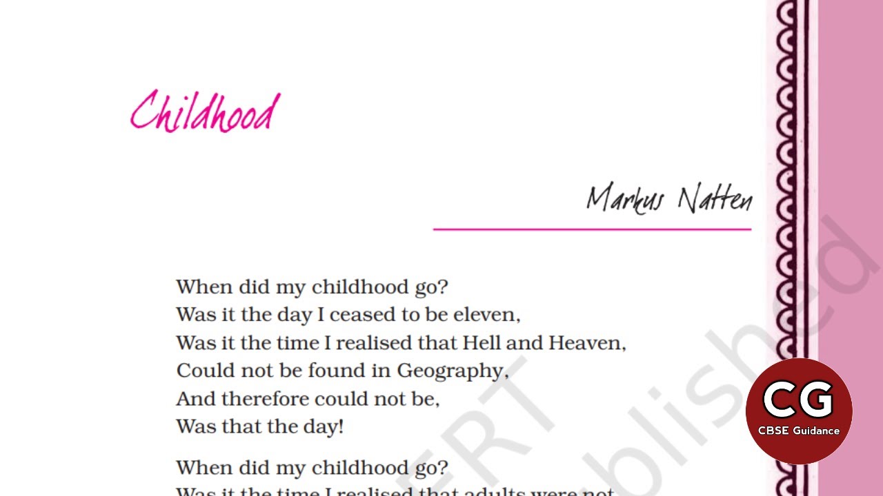 Childhood Class 11: Analyze the Poem Like a Pro