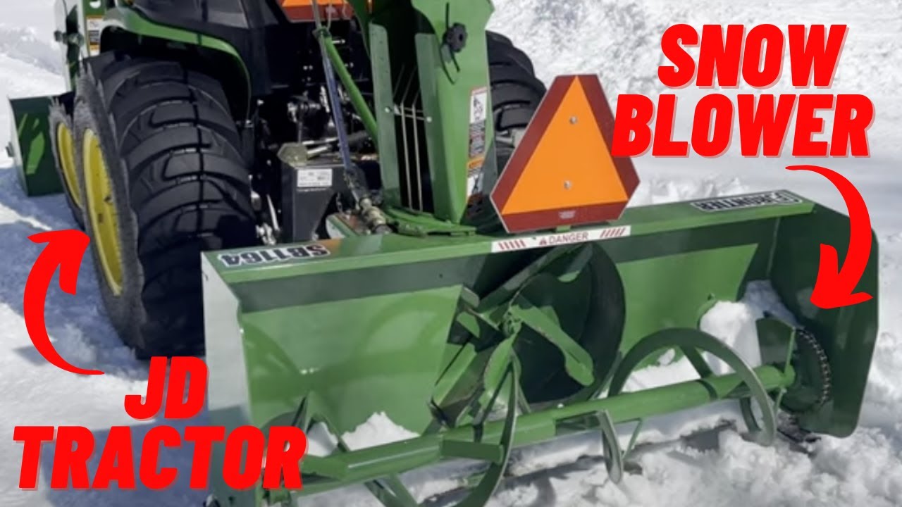 Как снять снегоочиститель с трактора John Deere (менее 5 минут)
