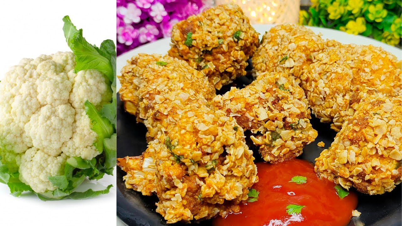కాలిఫ్లవర్ || Veg KFC || Cauliflower KFC || Super fast instant snacks || Healthy snacks