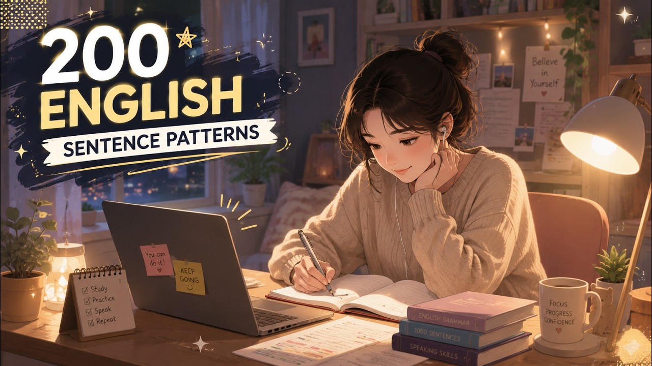 📘 200 Essential English Sentence Patterns 🌍