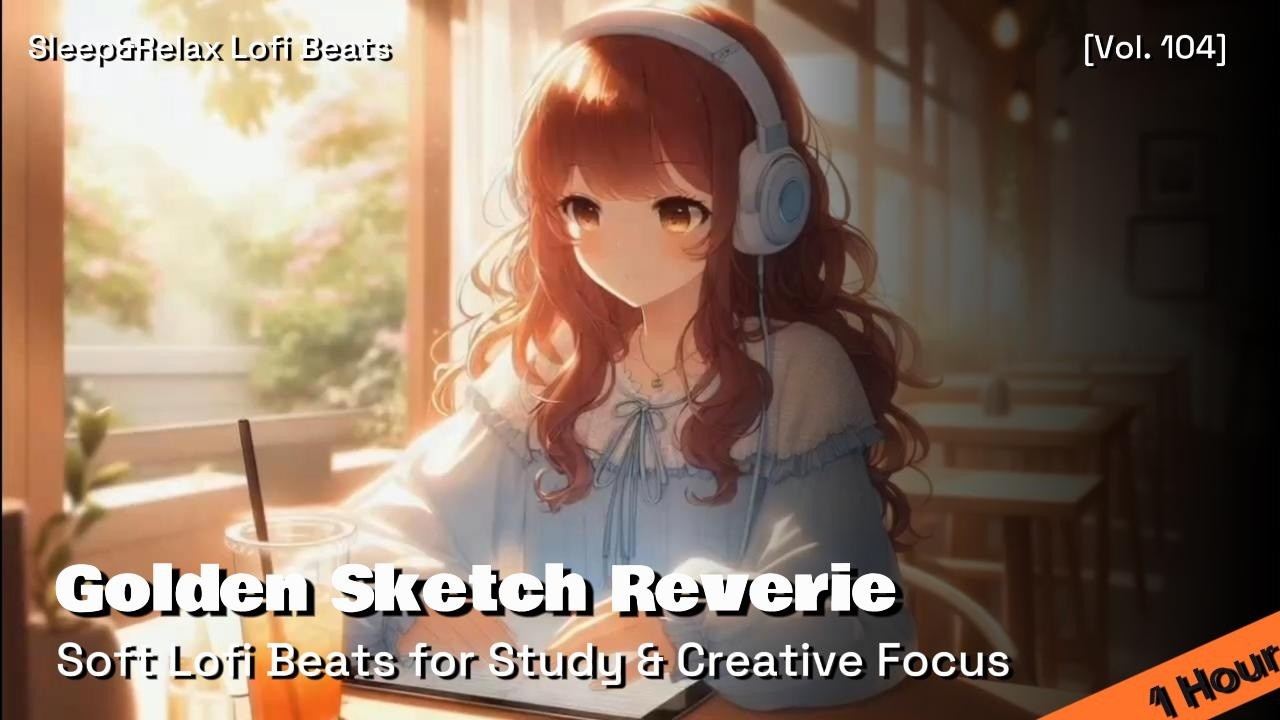 Golden Sketch Reverie ✨🎨 | 1 Hour Soft Lofi Beats for Study & Creative Focus (Vol.104)