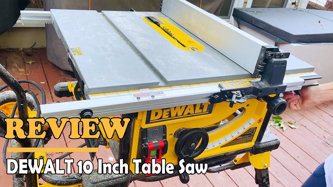 DEWALT 10 Inch Table Saw Review - BEST TOOL EVER PURCHASED