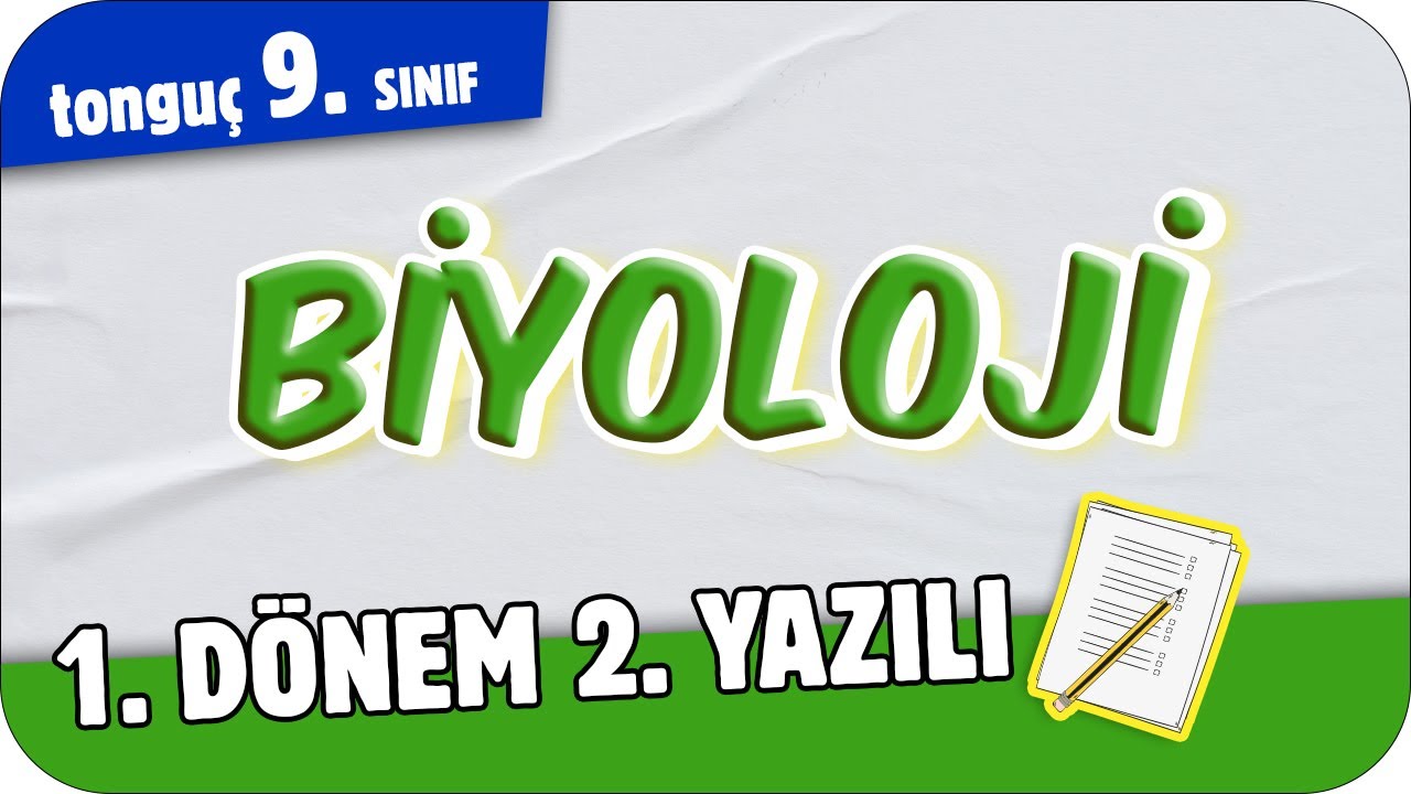 9.Sınıf Biyoloji 1.Dönem 2.Yazılıya Hazırlık 📑 #2025