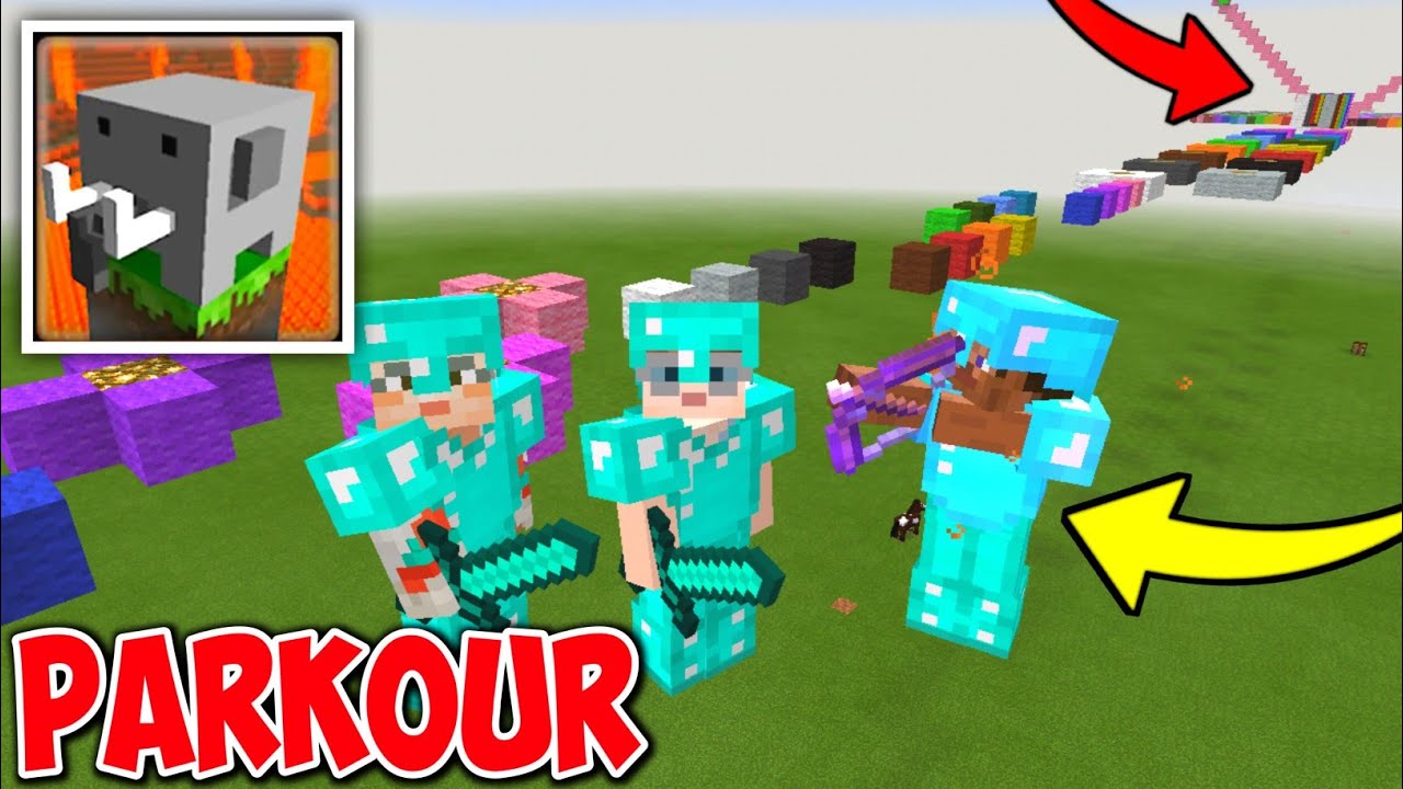 Multiplayer Parkour + PvP funny gameplay in Craftsman | Craftsman: building craft