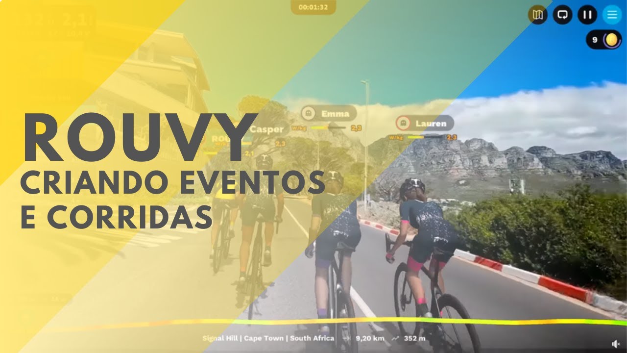 Rouvy - Criando Eventos e Corridas | PEDALENTO