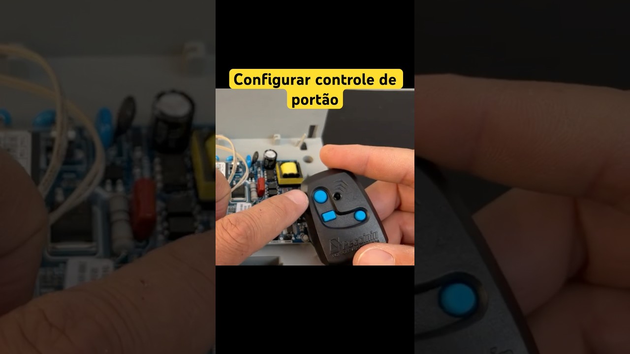 Como configurar controle de port&atilde;o motor Peccinin ou Nice?@tsamotoresparaportoes #controledeport&atilde;o