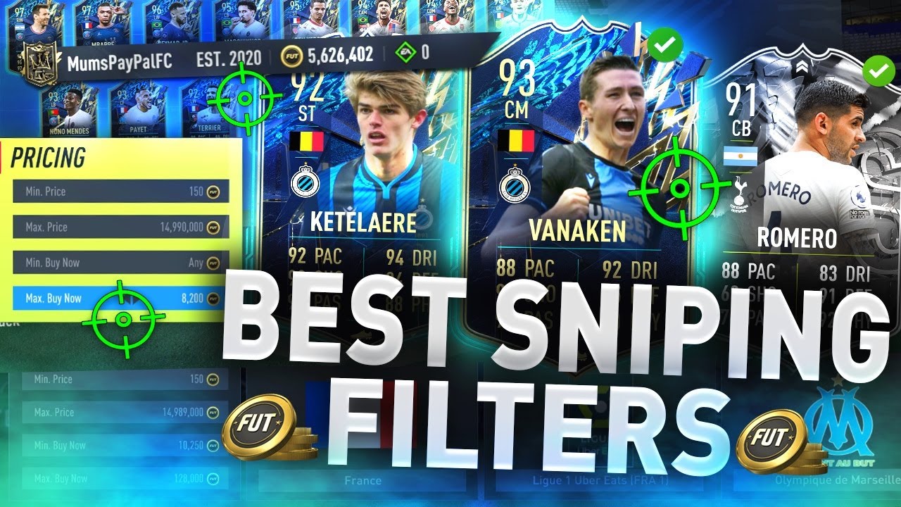 7X INSANE Sniping Filters to use Right Now!! 🤩 #FIFA22