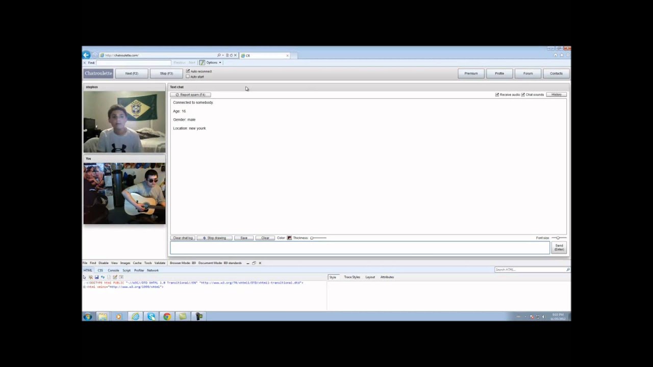 Chatroulette Silly Improv Pranks