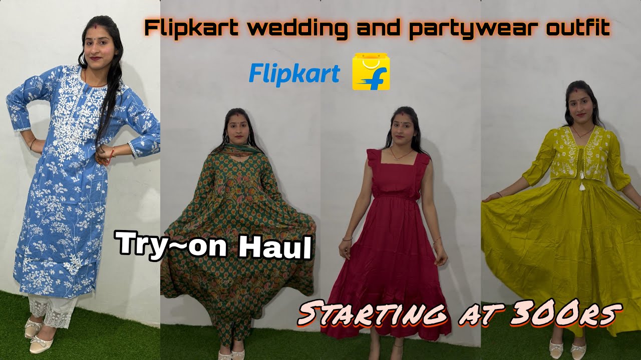 *Huge* FLIPKART kurta set || Dresses Haul 😍 starting from 500 || Try on Haul 