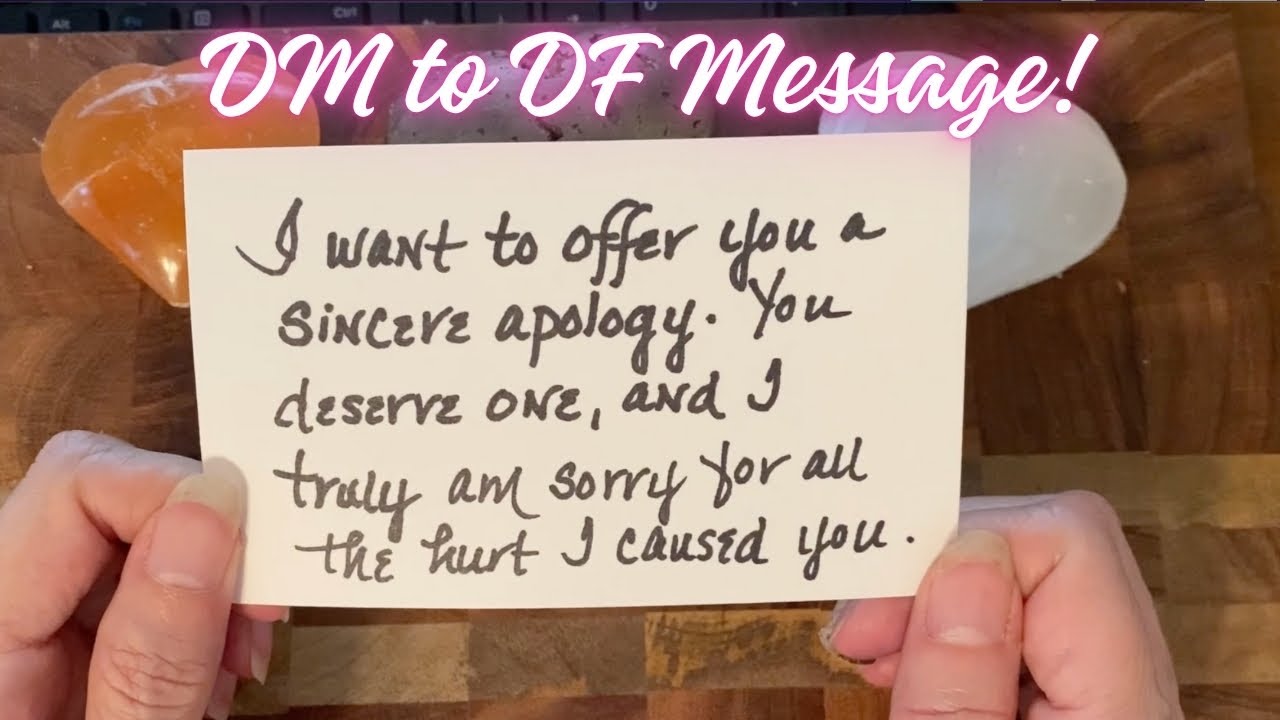 DM to DF Message 🔥 I Want to Apologize & Show You I Care Deeply About You! 💞 #dmtodf #twinflames