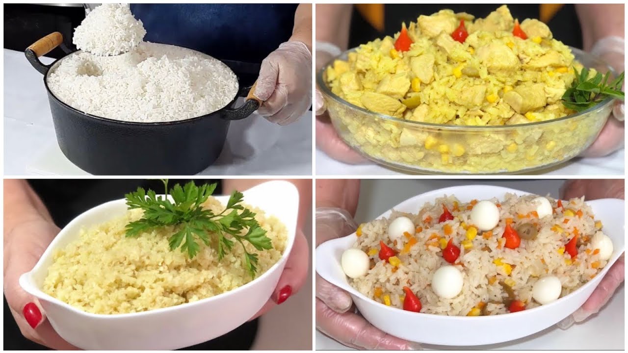 04 FORMAS DIFERENTES DE FAZER O ARROZ