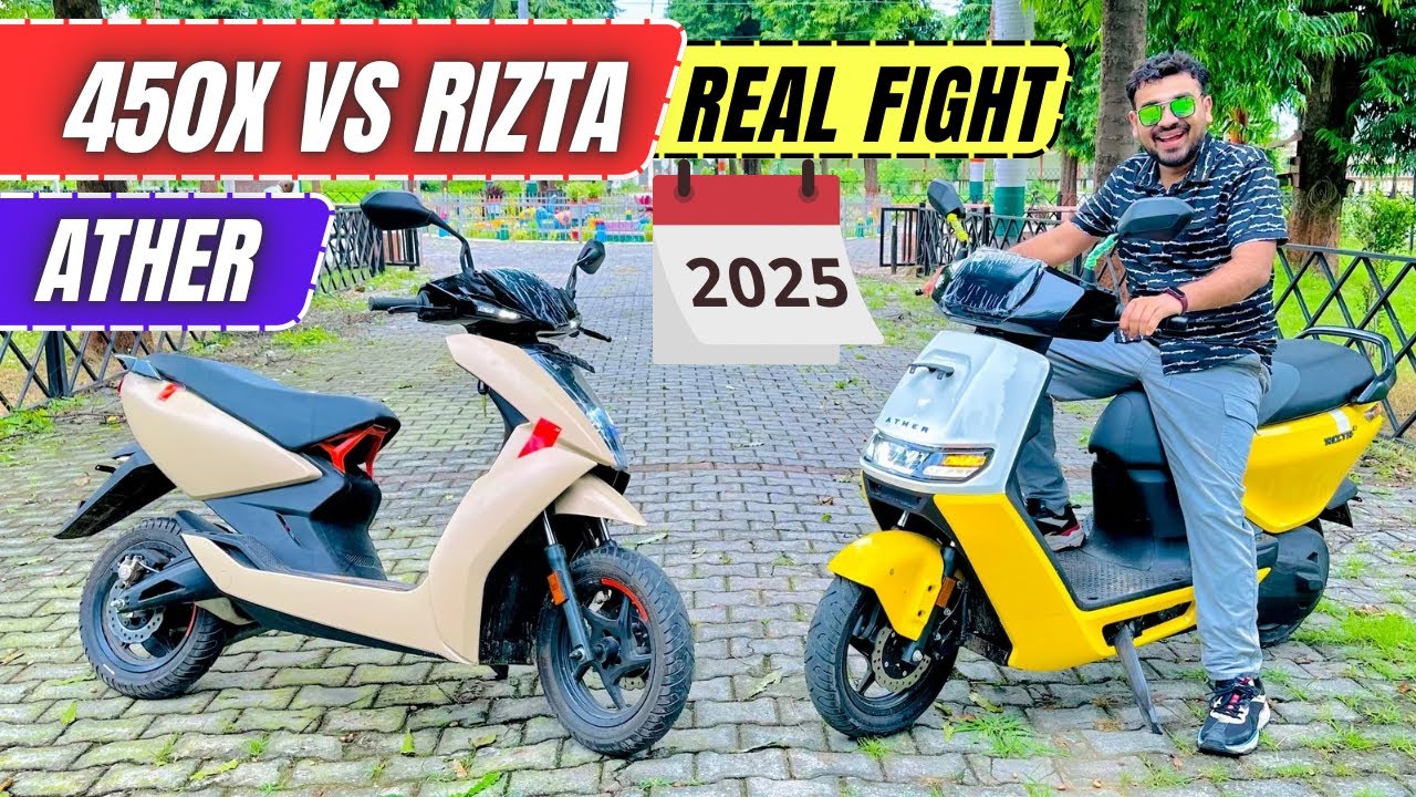 Ather 450X Vs Rizta Z 🔥 Best EV Scooter 2025 @AutoSHT 
