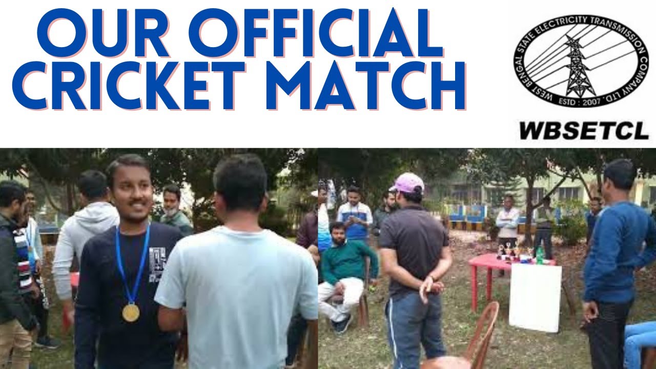 WBSETCL official cricket match  | WBSETCL Substation Tour | Vlog 001 #juniorengineer #wbsetcl