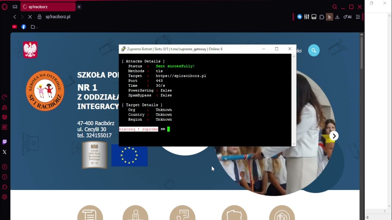 Zupreme C2 VS Sp1raciborz.pl ! | DDOS BEST C2/BOTNET/API 2026
