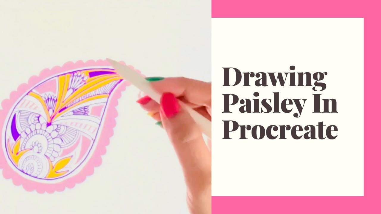 Drawing Paisley In Procreate | IPad Art | 2020