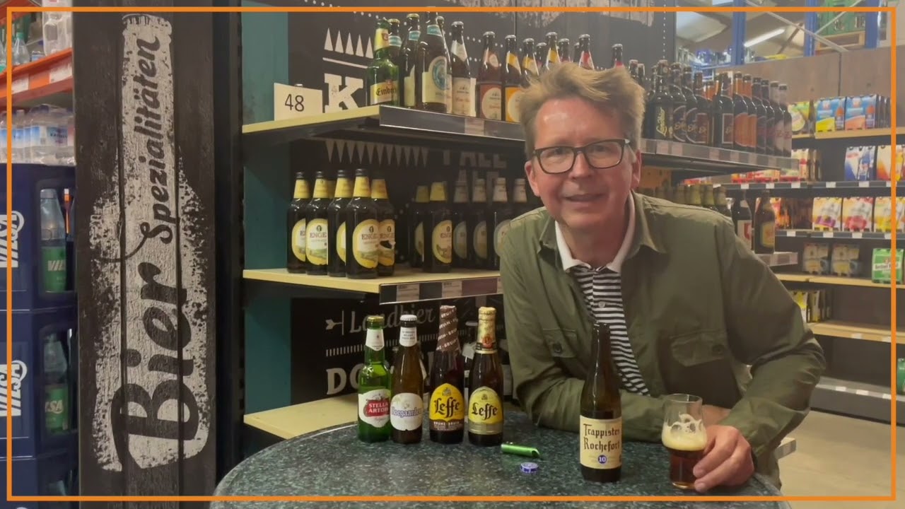 Biersommelier Matthias Kliemt stellt uns die belgischen Biere aus dem Sortiment vor.