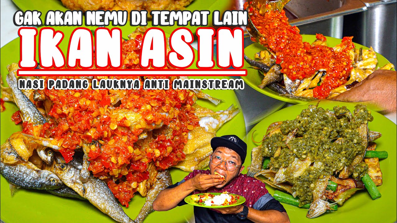 NASI PADANG ANTI MAINSTREAM SEMUA LAUKNYA IKAN KERING YANG GAK ADA DI TEMPAT LAIN !!