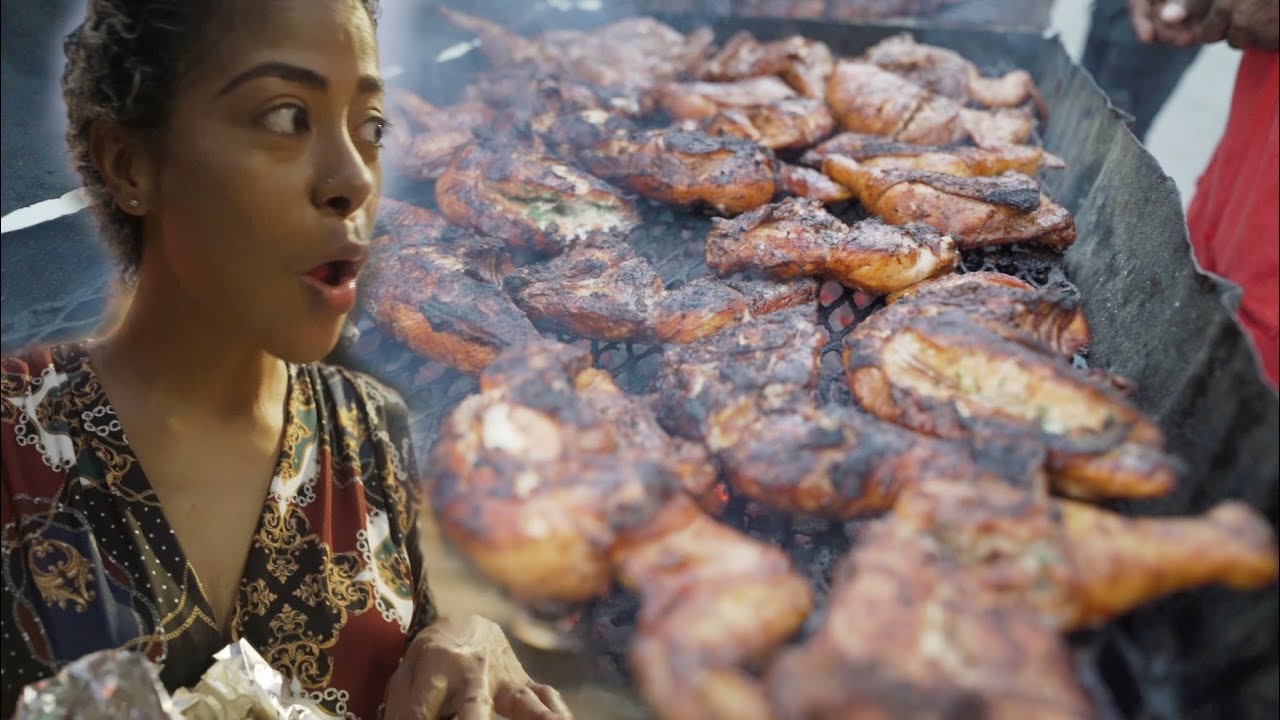 The Ultimate Jamaican Street Food in Kingston Jamaica | Red Hills Jerk