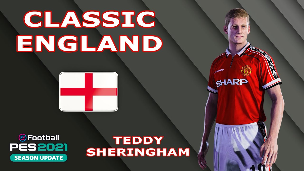 T. SHERINGHAM face+stats (Classic England) How to create in PES 2021