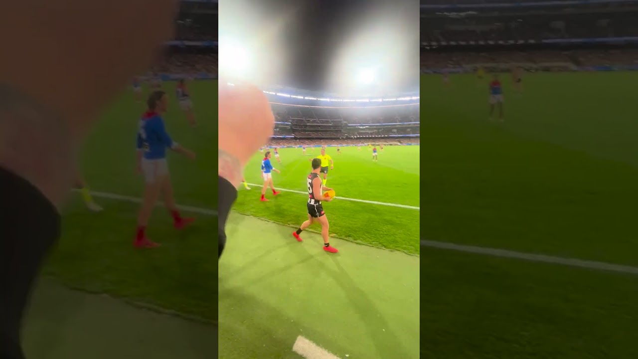 Alternate angle of the Daicos Trip Collingwood VS Melbourne 2025