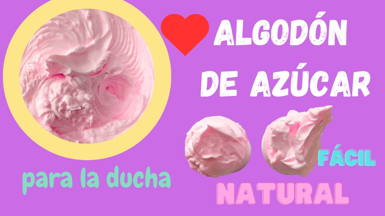 JAbón de ALGODÓN DE AZÚCAR DÚchate con él  😍Cosmética Natural casera