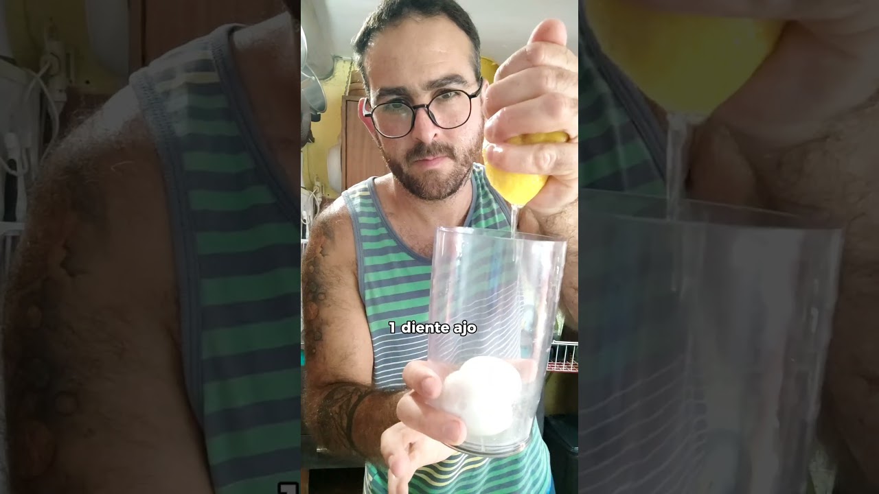 Mayonesa casera con huevo duro #mayonesa #facil #salsa