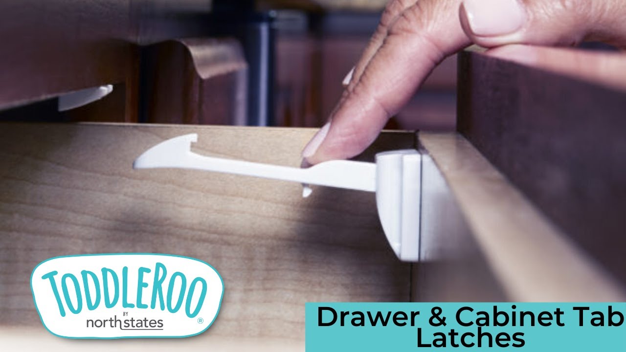 Drawer & Cabinet Tab Latches Toddleroo by North States