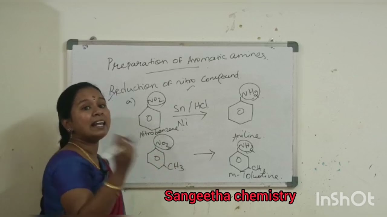 #Preparation of Aromatic amines# explained in Tamil @sangeethachemistry4467