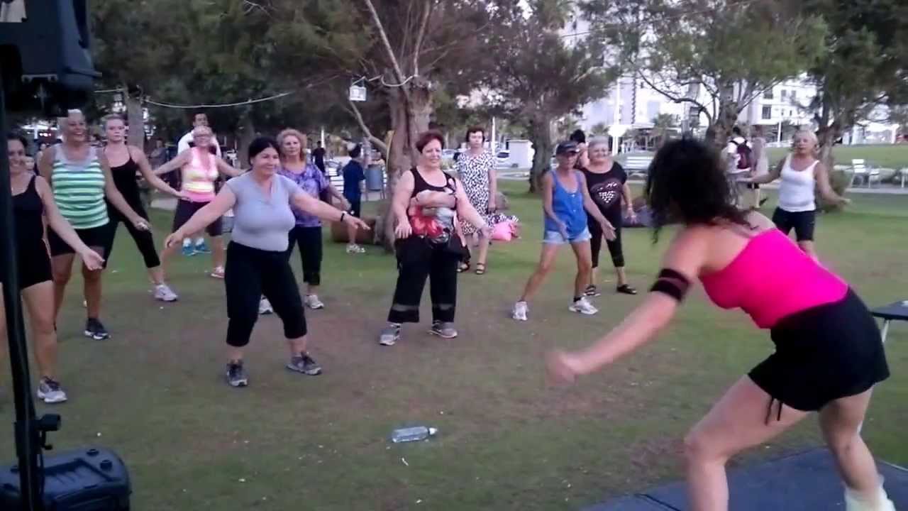 Zumba&reg; fitness class with liat cohen-alabina cut-2013
